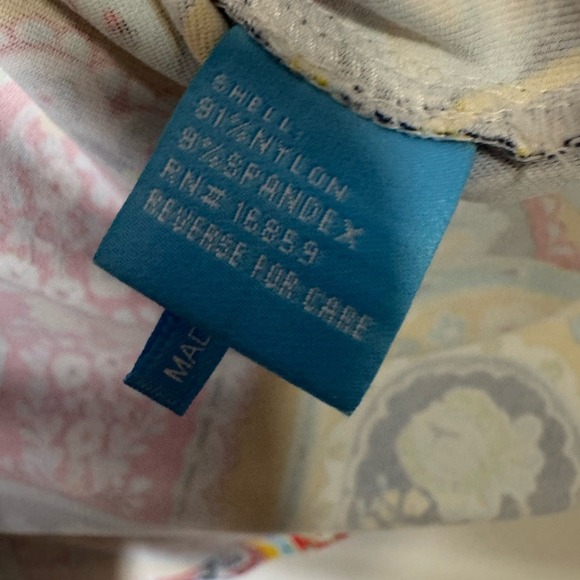 J McLaughlin Womens Catalina Cloth Paisley Popover Top M  Colorful Maximalist - Picture 5 of 9